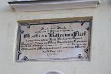 Gedenktafel am Geburtshaus von Mathias von Flurl in der Rosengasse (Nr. 16) |  Solnhofer Plattenkalk